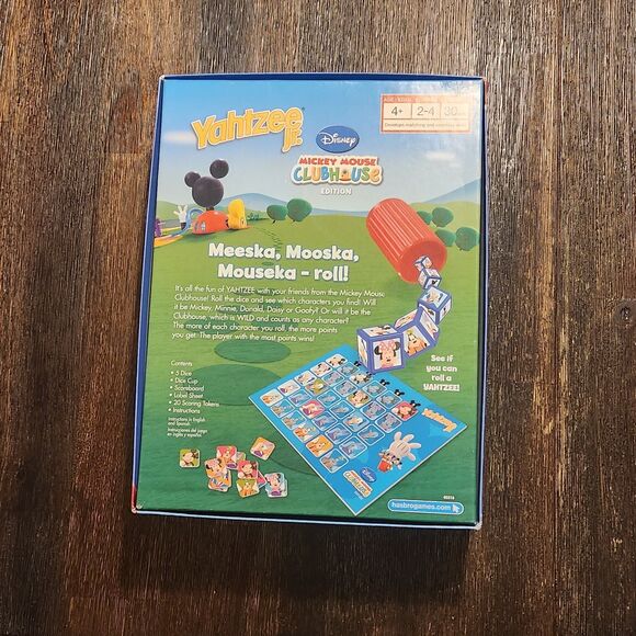 Yahtzee Jr Game Disney Mickey Mouse Clubhouse Complete w/ Instructions - Picture 6 of 6